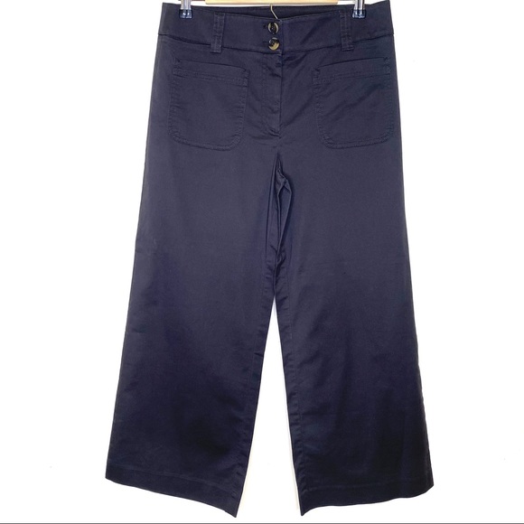 LOFT Pants - NWT LOFT Cropped Wide Leg Pants Size 6 Black